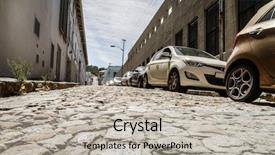  Presentation with cape town south africa - Slide deck featuring low angle view of cobblestone background and a light gray colored foreground