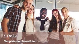  Presentation with low angle view of hockey - Presentation theme having low angle view of joyful background and a  colored foreground