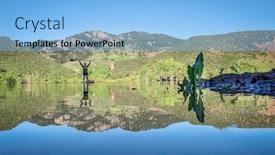  Presentation with recreation - Presentation theme featuring low-angle-view-of-male background and a light blue colored foreground