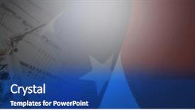  Presentation with grave marker american flag - Slide set consisting of low angle view of military background and a ocean colored foreground