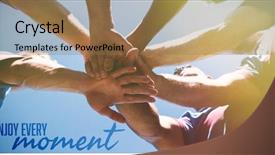  Presentation with low angle view of fictitious - Cool new presentation with low angle view of rugby backdrop and a coral colored foreground