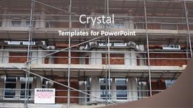  Presentation with scaffolding - Beautiful PPT layouts featuring low-angle-view-of-scaffolding backdrop and a gray colored foreground