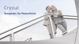  Presentation with railing - Slide deck with airport - flag of maracaibo venezuela suitcase background and a white colored foreground