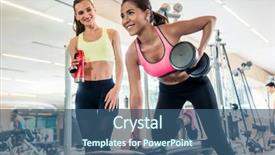  Presentation with powerful - Amazing slides having low-angle view portrait backdrop and a ocean colored foreground