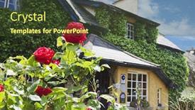  Presentation with ireland - Audience pleasing slide set consisting of low angle view of a cafe adare county limerick republic of ireland backdrop and a tawny brown colored foreground