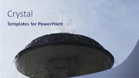  Presentation with vatican - Colorful PPT theme enhanced with low-angle-view backdrop and a sky blue colored foreground