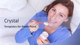  Presentation with protein - Colorful slides enhanced with low carb - breakfasting rich protein less carbohydrate backdrop and a light blue colored foreground