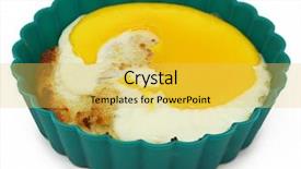  Presentation with white cheese - Amazing slide set having low carb keto cheese muffin backdrop and a yellow colored foreground