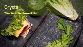  Presentation with fat low carb keto ketogenic - Presentation design enhanced with low-carb-lettuce-wrap-sliders background and a tawny brown colored foreground