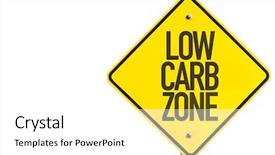  Presentation with zone - PPT theme consisting of low carb zone sign isolated background and a white colored foreground