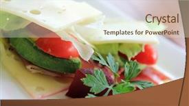  Presentation with beetroot - Colorful PPT layouts enhanced with low carbs high fat diet - no bread sandwich with pickled backdrop and a cream colored foreground
