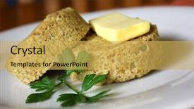  Presentation with minute - PPT layouts featuring low carbs high fat diet - one minute muffin 5 background and a yellow colored foreground