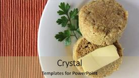  Presentation with minute - Audience pleasing PPT theme consisting of low carbs high fat diet - one minute muffin 5 backdrop and a yellow colored foreground