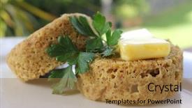  Presentation with minute - Cool new presentation theme with low carbs high fat diet - one minute muffin 5 backdrop and a coral colored foreground