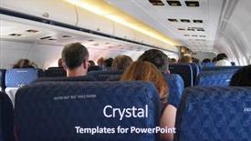  Presentation with economy - Cool new presentation theme with low cost - economy class backdrop and a navy blue colored foreground