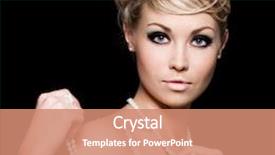  Presentation with black woman - Theme enhanced with low key - beautiful pretty woman with pearls background and a coral colored foreground