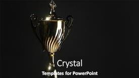  Presentation with trophy - Slides having low-key-image-of-trophy background and a black colored foreground