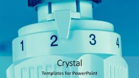  Presentation with temperature - Slides having leather black belt isolated over the white background background and a white colored foreground