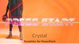  Presentation with orange abstract - Presentation design with low-section-of-african-american background and a  colored foreground