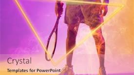  Presentation with triangle - Presentation having low-section-of-african-american background and a  colored foreground