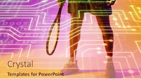  Presentation with language - Slide set enhanced with low-section-of-african-american background and a coral colored foreground