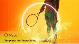  Presentation with illuminated - Slide set consisting of low-section-of-african-american background and a yellow colored foreground