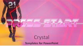  Presentation with football competition - Presentation featuring low-section-of-american-football background and a  colored foreground