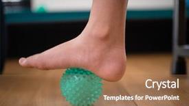  Presentation with stepping - PPT layouts consisting of low section of boy stepping background and a  colored foreground