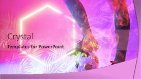  Presentation with hexagon - Presentation with low-section-of-caucasian-male background and a lemonade colored foreground