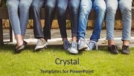  Presentation with law children child support - Cool new presentation theme with low section of children sitting backdrop and a gold colored foreground