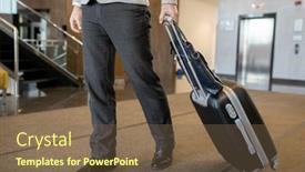  Presentation with modern - Amazing theme having low-section-of-modern-businessman backdrop and a violet colored foreground