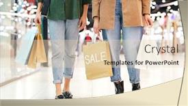  Presentation with females - Slide set having low-section-of-two-young background and a lemonade colored foreground