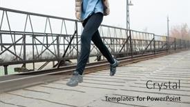  Presentation with autumn morning - PPT layouts consisting of low-section-of-young-contemporary background and a light gray colored foreground