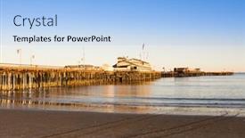  Presentation with deep - Presentation design consisting of low-setting-sun-casts background and a light blue colored foreground