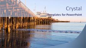  Presentation with deep - Beautiful PPT layouts featuring low-setting-sun-casts backdrop and a sky blue colored foreground