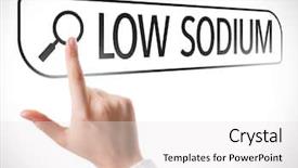  Presentation with search - Colorful presentation theme enhanced with low sodium written in search backdrop and a white colored foreground