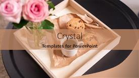  Presentation with box carton - Colorful PPT theme enhanced with low-square-carton-box backdrop and a coral colored foreground