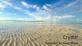  Presentation with boracay - Slides with reflux - low tide at boracay beach background and a coral colored foreground