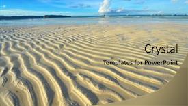  Presentation with boracay beach - Amazing PPT theme having low tide at boracay beach philippines backdrop and a coral colored foreground