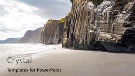  Presentation with journey - Presentation having low-tide-in-the-pacific background and a mint green colored foreground