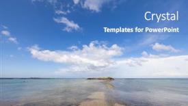  Presentation with tide - PPT layouts enhanced with low-tide-walking-path-connect background and a teal colored foreground