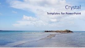  Presentation with tide - Slides with low-tide-walking-path-connect background and a sky blue colored foreground