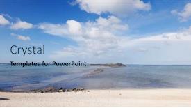  Presentation with tide - Theme featuring low-tide-walking-path-connect background and a light blue colored foreground