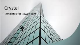  Presentation with business farewell - PPT theme featuring low vision - big business vanishing background and a light gray colored foreground