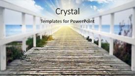  Presentation with vision - Presentation design enhanced with low vision - bridge background and a light blue colored foreground