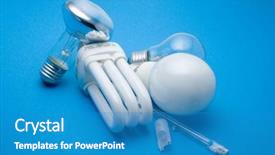  Presentation with light bulbs - Theme featuring low vision - light bulbs background and a teal colored foreground