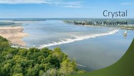  Presentation with water dam - Theme enhanced with low-water-dam background and a light blue colored foreground