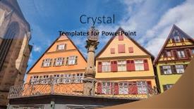  Presentation with lion - PPT layouts featuring lowenbrunnen-lion-fountain-spring background and a teal colored foreground