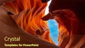  Presentation with corkscrew - Cool new PPT layouts with lower-antelope-canyon-or-corkscrew backdrop and a tawny brown colored foreground