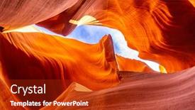  Presentation with navajo - Presentation theme having antelope canyon in the navajo background and a crimson colored foreground